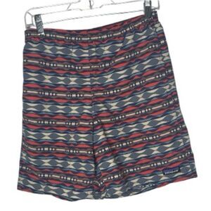 Patagonia Lined Baggies Aztec Patterned Swim Shorts. Size Small.